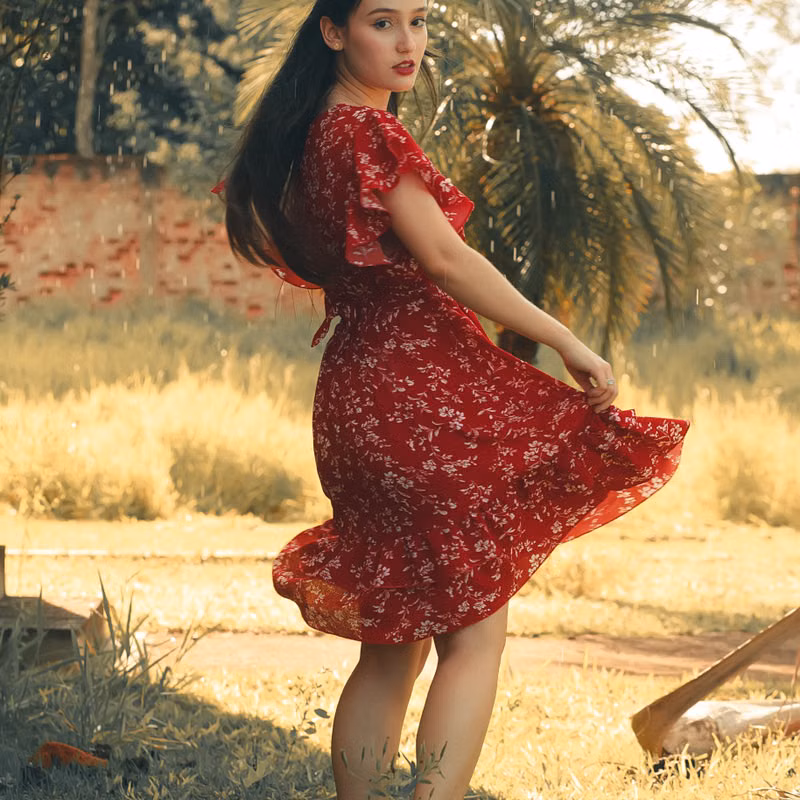 Vestido Wrap Curto